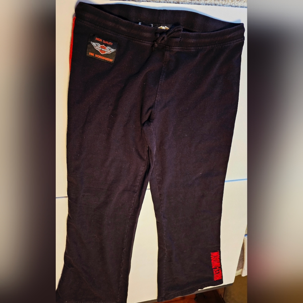Harley-Davidson Womens  Black and Orange  Track Pants
